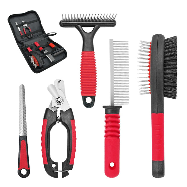 Buy Online High Quality Buy Dog Grooming Set online Comb and Brush Set Cat Nail Clippers Comb Grooming Tool Set - Mydawgz