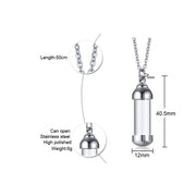 Buy Online High Quality Pet Ashes Jewelry.  Glass Vial Memorial Bottle Cremation Pet Urn Jewelry. - Mydawgz