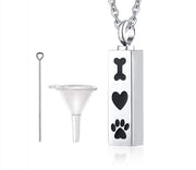 Buy Online High Quality Pet Ashes Jewelry.  Glass Vial Memorial Bottle Cremation Pet Urn Jewelry. - Mydawgz