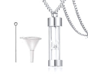 Buy Online High Quality Pet Ashes Jewelry.  Glass Vial Memorial Bottle Cremation Pet Urn Jewelry. - Mydawgz