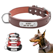 Buy Online High Quality Buy Engraved Dog Collars Durable engraved Leather Pet ID Collar Customized Dog Collar - Mydawgz