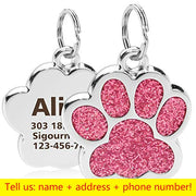Buy Online High Quality Personalized Dog Cat Tags Engraved Cat Dog Pet ID Name Collar - Mydawgz