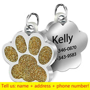 Buy Online High Quality Personalized Dog Cat Tags Engraved Cat Dog Pet ID Name Collar - Mydawgz