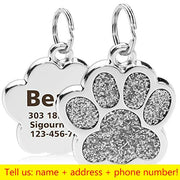 Buy Online High Quality Personalized Dog Cat Tags Engraved Cat Dog Pet ID Name Collar - Mydawgz