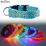 Buy Online High Quality LED Dog Collar Leopard Luminous Adjustable LED Collar For Dogs Night Safety - Mydawgz