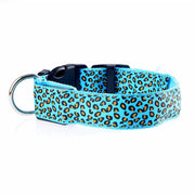 Buy Online High Quality LED Dog Collar Leopard Luminous Adjustable LED Collar For Dogs Night Safety - Mydawgz