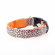 Buy Online High Quality LED Dog Collar Leopard Luminous Adjustable LED Collar For Dogs Night Safety - Mydawgz