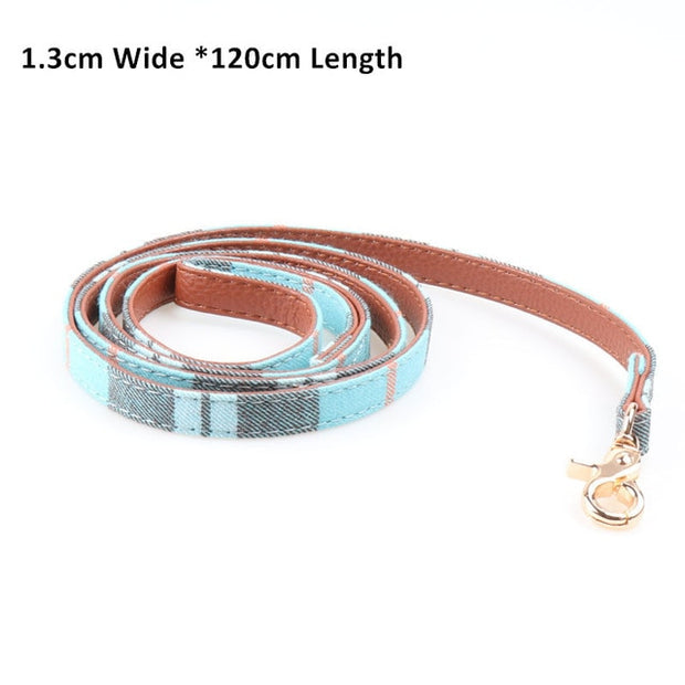 Buy Online High Quality Dog Collar Leash Set Pets Dogs Bowtie Collar Leather Collar Leash - Mydawgz