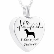 Buy Online High Quality Pet Cat Dog Paw Print Cremation Jewelry for Ashes Wearable Urn Necklace with 3 Colors Crystal Keepsake Memorial Pendant - Mydawgz