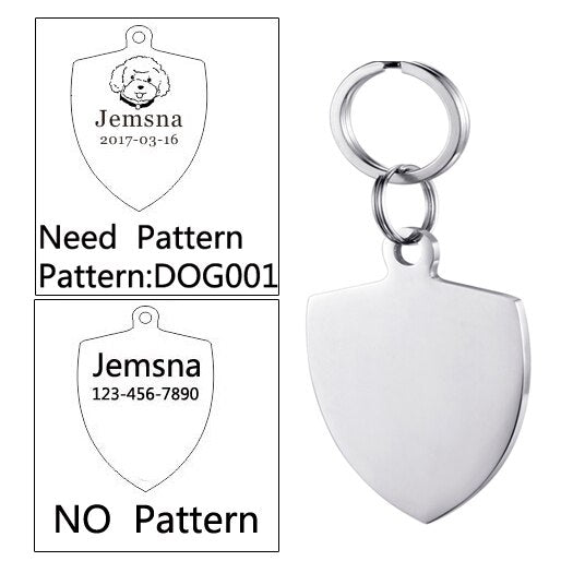 Buy Online High Quality Engraved DOG Tag Puppy Cat Kitten Pet Tag Pet ID Tag Dog Tags - Mydawgz