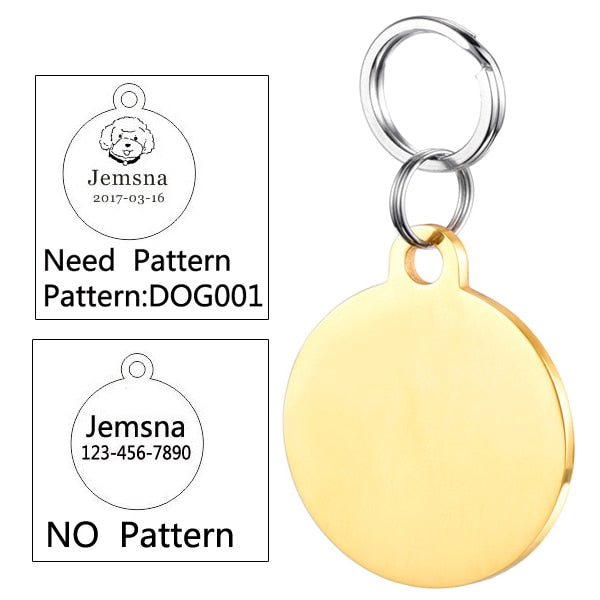Buy Online High Quality Engraved DOG Tag Puppy Cat Kitten Pet Tag Pet ID Tag Dog Tags - Mydawgz