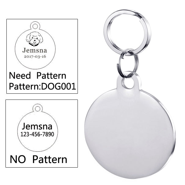 Buy Online High Quality Engraved DOG Tag Puppy Cat Kitten Pet Tag Pet ID Tag Dog Tags - Mydawgz