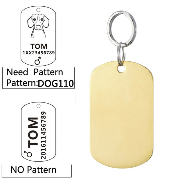Buy Online High Quality Engraved DOG Tag Puppy Cat Kitten Pet Tag Pet ID Tag Dog Tags - Mydawgz