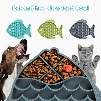 Buy Online High Quality Dog Food Bowl Silicone Bowl Dogs Cats Slow Food Bowls Dog Food Mat - Mydawgz